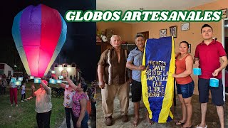 Cómo se elaboran los globos artesanales Globos de cantoya  Germán Várguez [upl. by Suirauqed776]