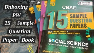 Unboxing PW 15 sample question paper bookAre they helpfulSIMRAN [upl. by Bucella]