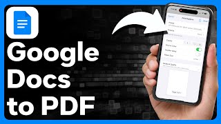 How To Convert Google Doc To PDF [upl. by Nelleyram495]