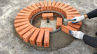 How to build a multi purpose fire pit in a small garden at home [upl. by Lamak]