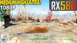 Fallout 4 RX 580  1080p Medium High Ultra [upl. by Jegar]