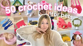 50 CROCHET IDEAS for your pets somewhat beginner friendly [upl. by Avruch522]