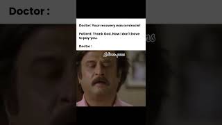 Why Doctor be depressed now 😁 funny memes doctor rajnikanth [upl. by Burck]