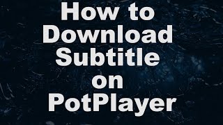 How To Download Subtitle On PotPlayer [upl. by Ellicott134]