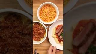 Cheap Verses Expensive Pasta food foodie shorts [upl. by Merline354]