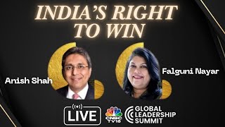 Indias Tech Ahead Of Global Digital Retailers Nykaa  Global Leadership Summit  CNBC TV18 [upl. by Oinotnas]