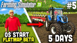 Start with 0 on FLAT MAP in FS25 🚜5 [upl. by Haianeb]