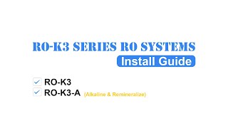 Frizzlife ROK3 Series Under Sink RO Filter System  Installation Guide [upl. by Packer822]