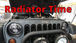 2013 JK Jeep Wrangler Leaking Radiator [upl. by Nessi]