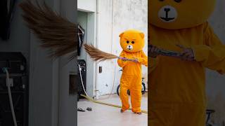 How Mummy Teddy was made shortvideos comedy teddy [upl. by Ahsyt]