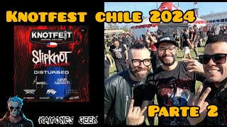 knotfest chile 2024 parte 2 knotfest rock slipknot disturbed [upl. by Ocnarfnaig]