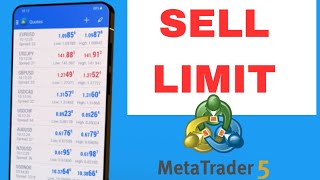 How to Place a Sell Limit Order on MT5  Secret to Increasing Profits and Reducing Losses forex [upl. by Chrisman]