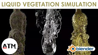 Liquid Vegetation Animation  Blender Tutorial [upl. by Aliak]