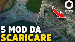 5 MOD DA SCARICARE per Cities Skylines 2 E9 Traffic NoDogs [upl. by Micheline]