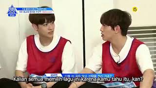 Indo Sub Produce X 101 Ep 7  Believer Team Cut [upl. by Noirred]