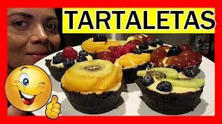 TARTALETAS de FRUTAS 💖 SIN HORNO 🥧 [upl. by Edgardo503]