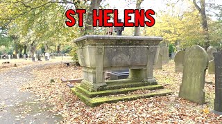 St Helens Cemetery HUGE Cemetery with a Famous Family Buried Here sthelens [upl. by Fanestil93]