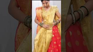 Drape your saree in new lehenga styledrapingsaree lehengas [upl. by Lewej229]