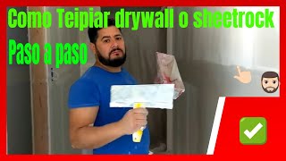 como teipiar drywall paso a paso how to tapebed drywall joints httpswwwsorianoremodelingcom [upl. by Ashia761]