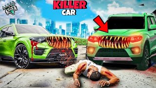 GTA 5  Franklin Run New Cursed Killer Car in GTA V MOD [upl. by Tebor886]