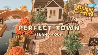 Realistic amp Natural Town Island Tour  Animal Crossing New Horizons [upl. by Iram]