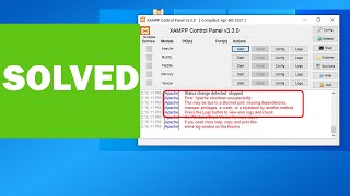 SOLVED quotError Apache Shutdown Unexpectedlyquot  XAMPP amp MySQL Fixes [upl. by Ashmead]