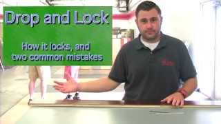 Installing Laminate amp Engineered Hardwood  G5 Locking Mechanism  Drop amp Lock [upl. by Penhall]