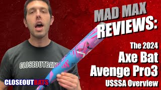 Axe Bat Avenge Pro 3 234quot Big Barrel USSSA Bat Overview 2024 [upl. by Picker]