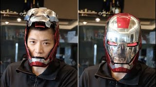 Marvel Iron Man Autoking 11 Mk5 Helmet Review  Fully Automatic Iron Man Helmet [upl. by Aryamo583]