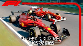 F1 SOUND COMPARISON 2012 VS 2022 [upl. by Padget]