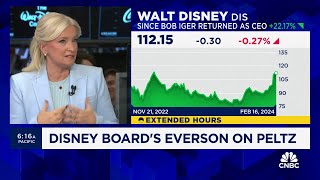 Disney CEO Bob Iger has fundamentally restructured the company says board member Carolyn Everson [upl. by Ainegul]