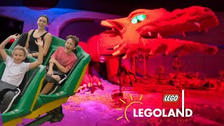 Legoland Florida DRAGON Roller Coaster  Front Row POV Dragon Roller Coaster at Legoland Florida [upl. by Lorusso]