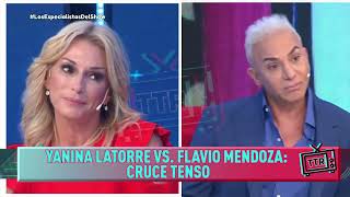 Yanina Latorre VS Flavio Mendoza  Cruce tenso [upl. by Oneil]