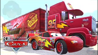 Lightning McQueen Race Radiator Springs Grand Prix English Game Based on The Movie Cars Disney Pixar [upl. by Arbmat334]