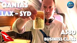 Flying Business with Qantas from LA to Sydney  A380  QF12 [upl. by Oam127]