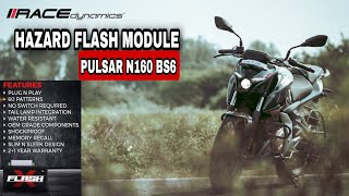 FlashX For Pulsar N160N250  Hazard flasher Module  Plug and Play  For All Bike [upl. by Keener326]