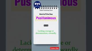 quotPusillanimousquot Meaning in English English Vocabulary Course english englishvocabulary [upl. by Cherilynn]