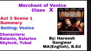 Merchant of Venice Act 3 Scene 1 Summary [upl. by Ellinehc]