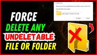 SOLVED How To Delete Files That Cannot Be Deleted In Windows 111087  Force Delete ANYTHING [upl. by Botnick]