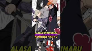 Alasab orochimaru berhenti menyerang konoha part 2 shorts [upl. by Secilu]