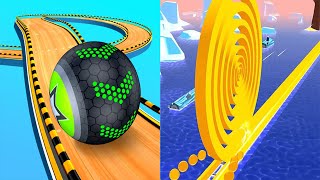 Going Balls VS Spiral Roll  SpeedRun Android iOS Gameplay 2 [upl. by Gerlac]