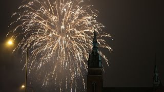 Sylwester fajerwerki New Years Eve fireworks 2014 compilation Kielce part2 [upl. by Gaile993]