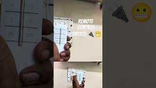 Remote control switch fitting  for house wiring Telugu shorts trending electrical [upl. by Lovato]