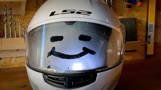 Installing Pinlock Insert on LS2 Strobe Helmet [upl. by Salome34]