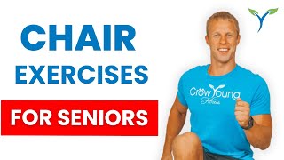 Chair Exercises for Seniors  Senior Fitness  Exercises for the Elderly [upl. by Starling44]