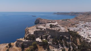 Island of Rhodes  GREECE  Lindos  Anthony Quinn Bay  Jacoss Canyon and more [upl. by Odlamur]