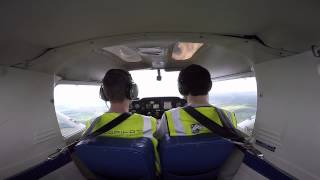 my first landing and circuit lesson at Gamston flying school [upl. by Ayotan]