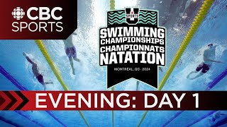 U Sports Swimming National Championships Evening Session  DAY 1  CBC Sports [upl. by Aved]