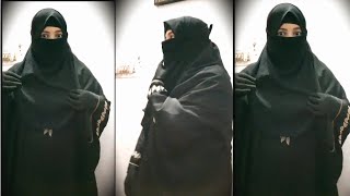 Full Coverage hijab with niqab amp gloves l instant hijab amp burqa tutorial ll activemariyamvlogs🧡🧕 [upl. by Ruel542]