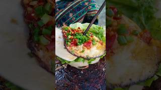 Chinese burger fried egg with chili sauce shorts [upl. by Calendra]